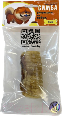 Лакомство для собак Симба Трахея говяжья M - фото