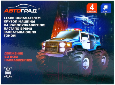 Радиоуправляемая игрушка Автоград Джип Полиция / 5218591