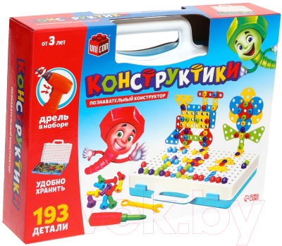 Конструктор Unicon Конструктики с шуруповертом / 4348348 - фото