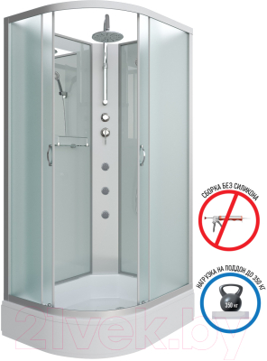 Душевая кабина Niagara NG-33394-14RBKTG 130x90