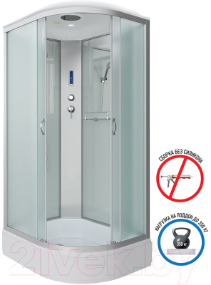 Душевая кабина Niagara NG-33974-14R 90x70 (матовое стекло)