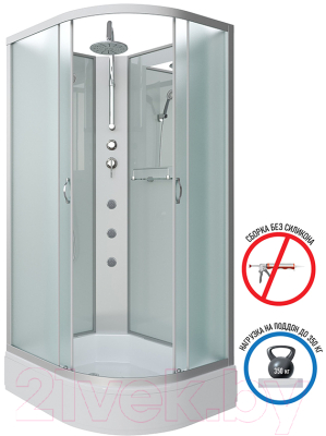 Душевая кабина Niagara NG-33984-14LBKTG 90x80