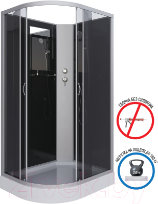 Душевая кабина Niagara NG-3512-14RBK 120x80