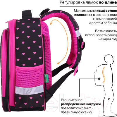 Школьный рюкзак Brauberg Kids Standard. Amazed Cat / 271386