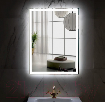 Зеркало Пекам Greta 80x140 / greta-80x140d (с подсветкой,с сенсором на взмах руки)