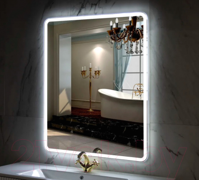 Зеркало Пекам Marta 1 80x110 / marta1-80x110d (с подсветкой,с сенсором на взмах руки)