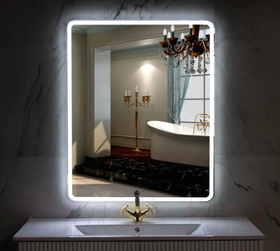 Зеркало Пекам Marta 1 80x110 / marta1-80x110d (с подсветкой,с сенсором на взмах руки)