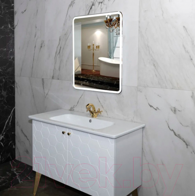 Зеркало Пекам Marta1 80x140 / marta1-80x140d (с подсветкой,с сенсором на взмах руки)