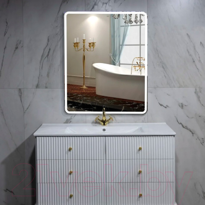 Зеркало Пекам Marta1 80x140 / marta1-80x140d (с подсветкой,с сенсором на взмах руки)