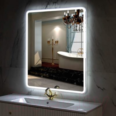 Зеркало Пекам Marta1 80x140 / marta1-80x140d (с подсветкой,с сенсором на взмах руки)