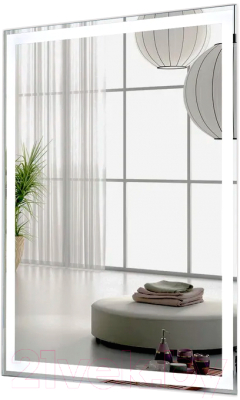 Зеркало Пекам Greta 80x140 / greta-80x140dp (с подсветкой,с сенсором на взмах руки,подогревом) - фото