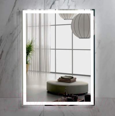 Зеркало Пекам Greta 80x140 / greta-80x140dp (с подсветкой,с сенсором на взмах руки,подогревом)