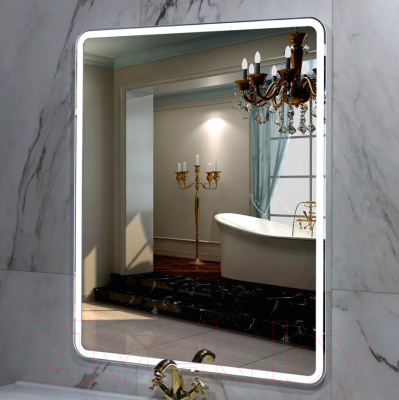 Зеркало Пекам Marta 1 140x80 / marta1-140x80dp (с подсветкой,с сенсором на взмах руки,подогревом)