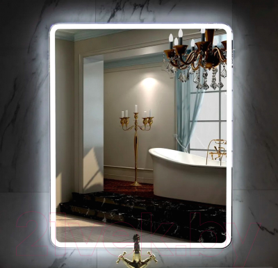 Зеркало Пекам Marta 1 140x80 / marta1-140x80dp (с подсветкой,с сенсором на взмах руки,подогревом)