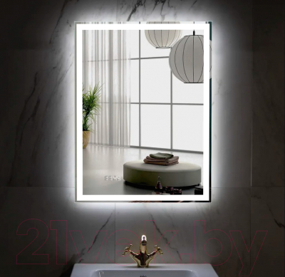 Зеркало Пекам Greta 80x140/greta-80x140dpcl (с подсветкой,с сенсором на взмах руки,подогревом,часами)