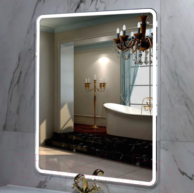 Зеркало Пекам Marta 1 80x110/marta1-80x110dpcl (с подсветкой,с сенсором на взмах руки,подогрев,часы)