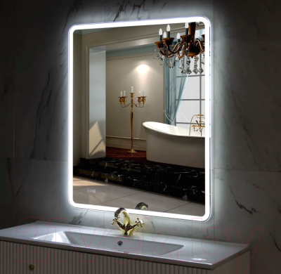 Зеркало Пекам Marta 1 80x110/marta1-80x110dpcl (с подсветкой,с сенсором на взмах руки,подогрев,часы)