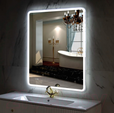 Зеркало Пекам Marta 1 80x140/marta1-80x140dpcl (с подсветкой,с сенсором на взмах руки,подогрев,часы)