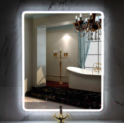 Зеркало Пекам Marta 1 80x140/marta1-80x140dpcl (с подсветкой,с сенсором на взмах руки,подогрев,часы)