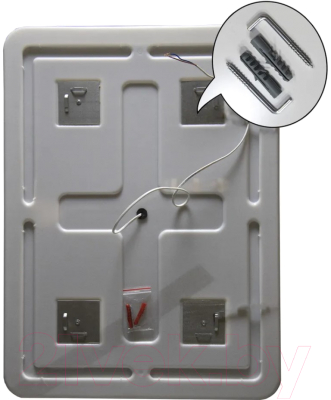 Зеркало Пекам Marta 1 80x60 / marta1-80x60M (с подсветкой,с многофункциональной панелью)