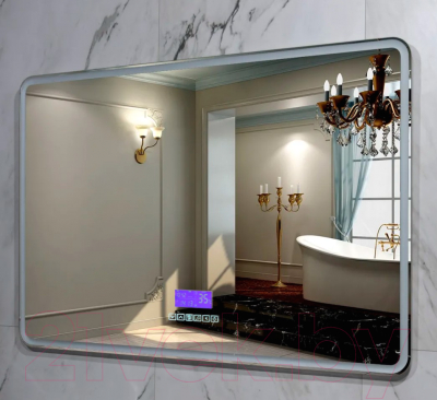 Зеркало Пекам Marta 1 80x60 / marta1-80x60M (с подсветкой,с многофункциональной панелью)