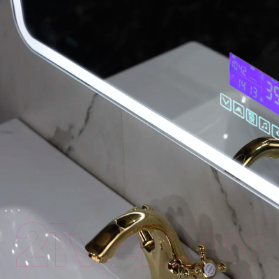 Зеркало Пекам Marta 1 60x80 / marta1-60x80M (с подсветкой,с многофункциональной панелью)