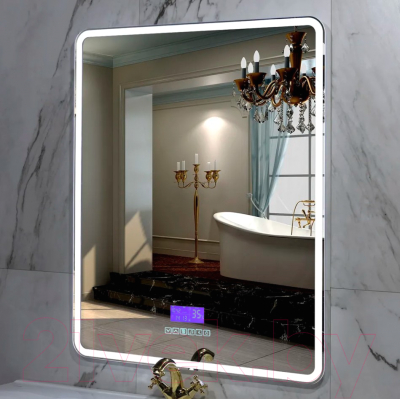 Зеркало Пекам Marta 1 60x80 / marta1-60x80M (с подсветкой,с многофункциональной панелью)