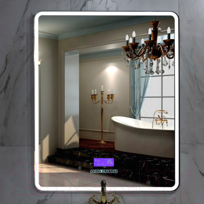 Зеркало Пекам Marta 1 60x80 / marta1-60x80M (с подсветкой,с многофункциональной панелью)