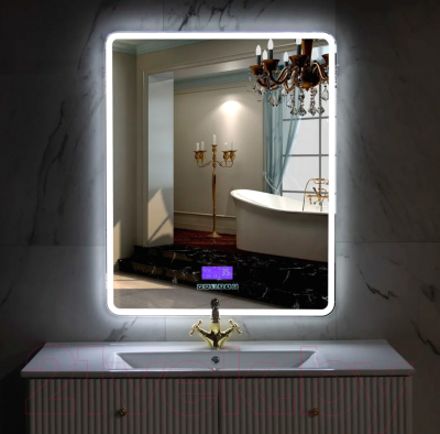 Зеркало Пекам Marta 1 60x80 / marta1-60x80M (с подсветкой,с многофункциональной панелью)