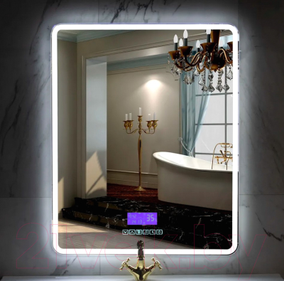 Зеркало Пекам Marta 1 60x80 / marta1-60x80M (с подсветкой,с многофункциональной панелью)