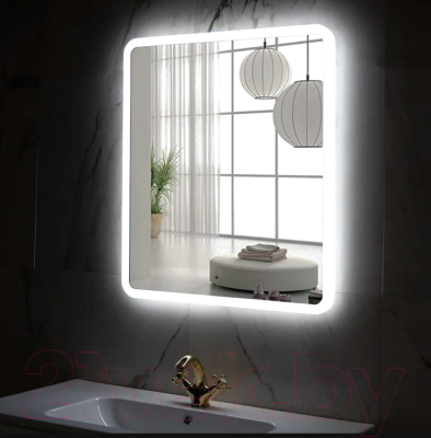 Зеркало Пекам Marta 80x80 / marta-80x80B (с подсветкой,с бесконтактным сенсором)