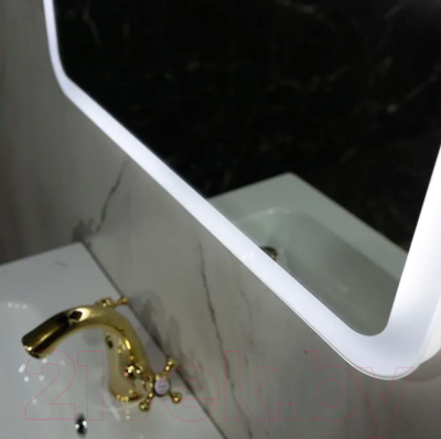 Зеркало Пекам Marta 80x80 / marta-80x80B (с подсветкой,с бесконтактным сенсором)