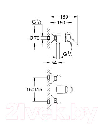 Смеситель GROHE BauLoop 23340000