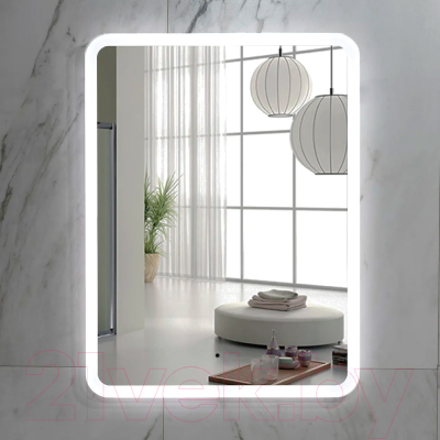 Зеркало Пекам Marta 80x110 / marta-80x110B (с подсветкой,с бесконтактным сенсором)