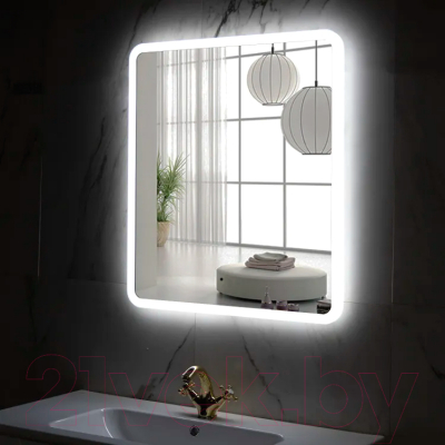 Зеркало Пекам Marta 80x120 / marta-80x120B (с подсветкой,с бесконтактным сенсором)