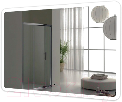 Зеркало Пекам Marta 140x80 / marta-140x80B (с подсветкой,с бесконтактным сенсором) - фото