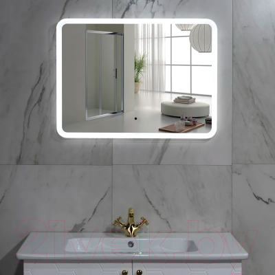 Зеркало Пекам Marta 140x80 / marta-140x80B (с подсветкой,с бесконтактным сенсором)