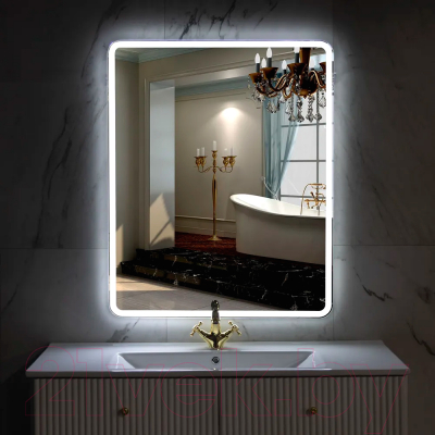 Зеркало Пекам Marta 1 50x60 / marta1-50x60B (с подсветкой,с бесконтактным сенсором)