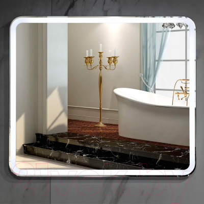 Зеркало Пекам Marta 1 60x50 / marta1-60x50B (с подсветкой,с бесконтактным сенсором)