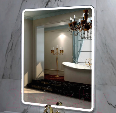 Зеркало Пекам Marta 1 50x80 / marta1-50x80B (с подсветкой,с бесконтактным сенсором)