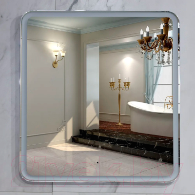 Зеркало Пекам Marta 1 60x60 / marta1-60x60B (с подсветкой,с бесконтактным сенсором)