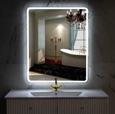 Зеркало Пекам Marta 1 60x80 / marta1-60x80B (с подсветкой,с бесконтактным сенсором)