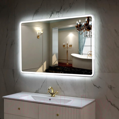 Зеркало Пекам Marta 1 80x60 / marta1-80x60B (с подсветкой,с бесконтактным сенсором)