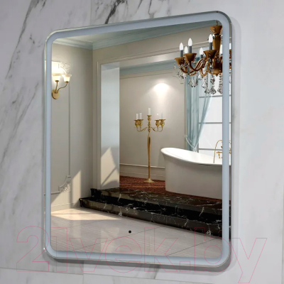 Зеркало Пекам Marta 1 70x80 / marta1-70x80B (с подсветкой,с бесконтактным сенсором)
