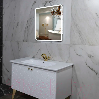 Зеркало Пекам Marta 1 70x80 / marta1-70x80B (с подсветкой,с бесконтактным сенсором)