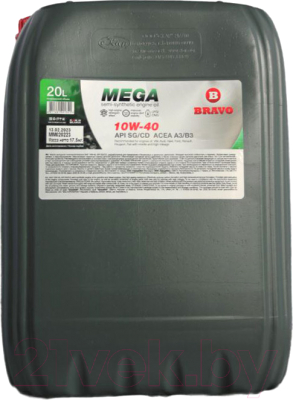 Моторное масло BravO Mega 10W40 SG/CD - фото