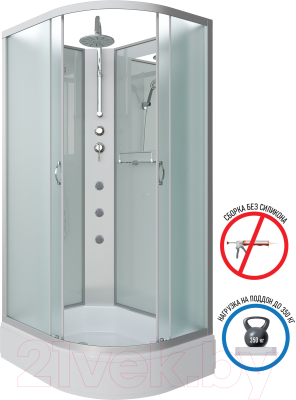 Душевая кабина Niagara NG-33194-14LBKTG 110x90