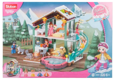 Конструктор Sluban Загородный дом с бассейном / M38-B0961 - фото