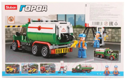 Конструктор Sluban Город Бензовоз / M38-B0878
