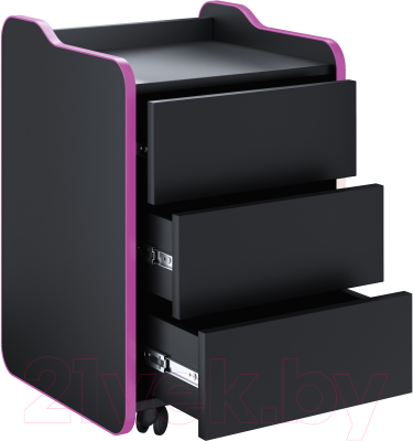 Тумба Vmmgame Case 40 Black Purple / CS-1BKPU
